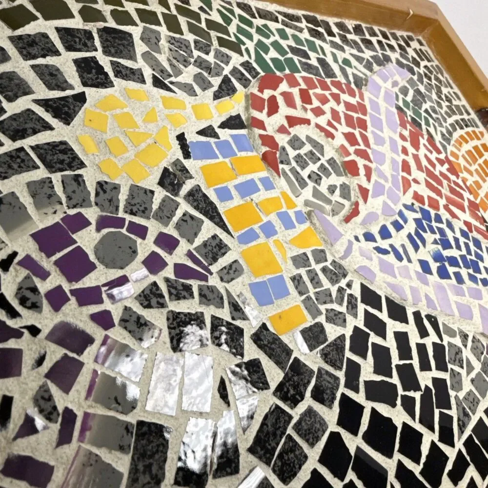 Mosaic Wood Serving Tray - 10.25in x 14.5in
